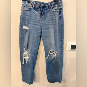 Classic Blue Distressed Women Jeans